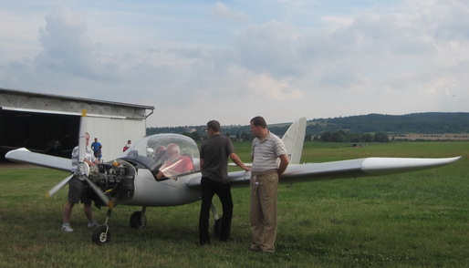 engine test before first test flight - performed by Rakušan senior